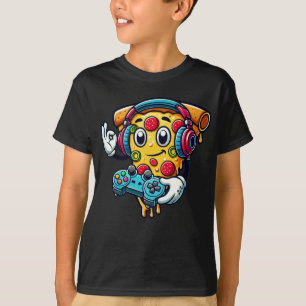 Gamer Pizza Video Gaming Eten T-shirt