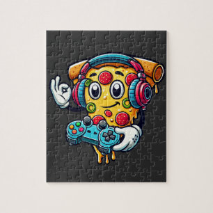 Gamer Pizza Vidéo Jeu Nourriture puzzle