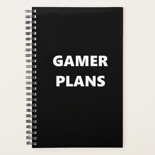 Gamer Planner Sports Thème Gamer Plans (Devant)