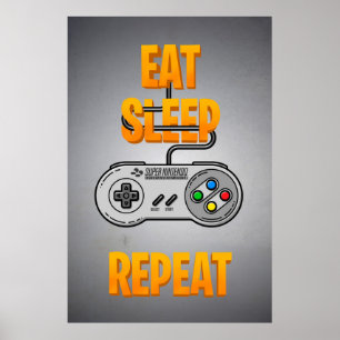 Gamer Poster Video Gamer Videogame Fan Art Video