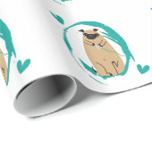 Gamer Pug Cadeaupapier (Rol Hoek)