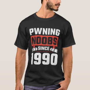 Gamer Pwning Noobs sinds 1990 Wasf Gaming T-shirt