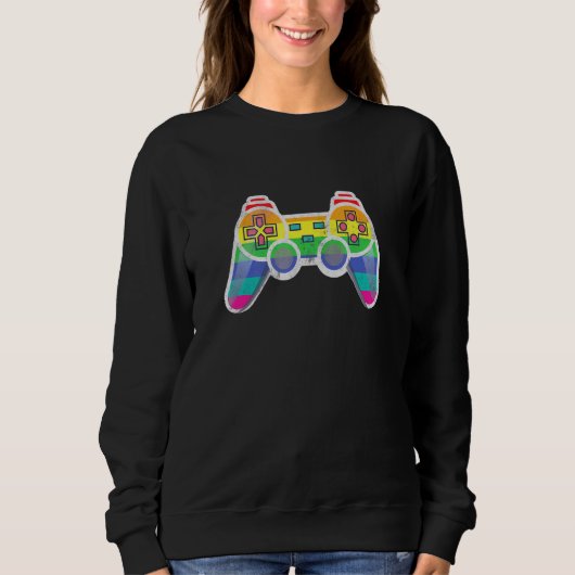 Gamer Rainbow Lgbt Gay Pride Month Trui (Voorkant)