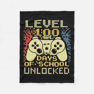 Gamer Retro 100e dag leraar 100 dagen van school B Fleece Deken