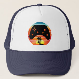 GAMER RETRO GAMING SUNSET TRUCKER PET