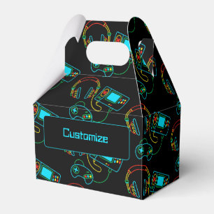 Gamer Retro Neon Gable Bedankdoosjes