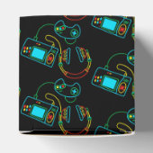 Gamer Retro Neon kubus Bedankdoosjes (Bovenkant)