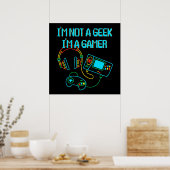Gamer Retro Neon Poster (Keuken)