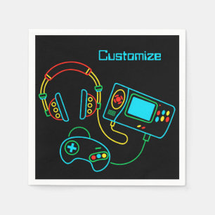 Gamer Retro Neon Servet