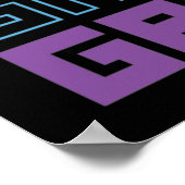 Gamer Retro Old School - Grappig videogamer, gamin Poster (Hoek)