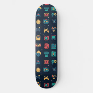 Gamer Retro Videogame 80s Skateboard