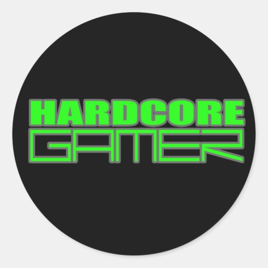 Gamer Ronde Sticker (Voorkant)