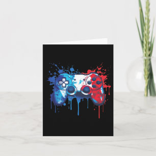 Gamer - Rood Wit Blauw 4 juli Videospel 1 Kaart