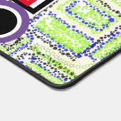 Gamer Room géométrique Green Blue Cercles Étoiles (Coin)