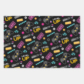 Gamer rose Pixelated Gift Enveloppement Papier ens (Devant)