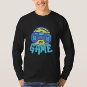 Gamer Routine Eat Sleep Games Herhalen T-shirt (Voorkant)