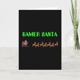Gamer Santa Feestdagen Kaart