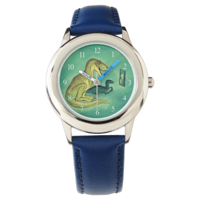 Gamer-Saurus Horloge (Voorkant)