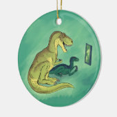 Gamer-Saurus Keramisch Ornament (Links)