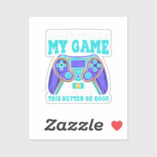 Gamer Shirt Boys Mannen Kinder Tieners pauzeerde m Sticker