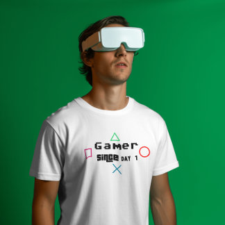 Gamer sinds dag één Retro  controller T-shirt