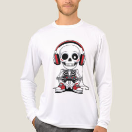 Gamer Skeleton - Grappig Halloween Gaming Tri-Blend Shirt
