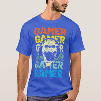 Gamer Skull Video Game Lover T-Shir T-shirt