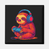 Gamer Sloth Magneet (Voorkant)