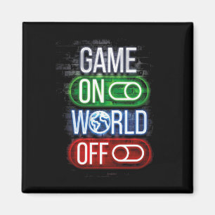 Gamer spel op de wereld uit voor jongens en Mannen Magneet