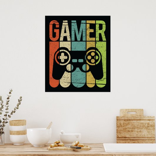 Gamer (spelcontroller) poster (Keuken)
