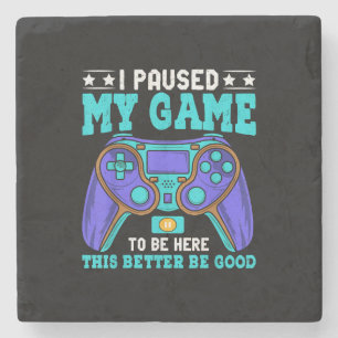 Gamer T-shirt Jongens Mannen Kinderen Tieners Gepa Stenen Onderzetter