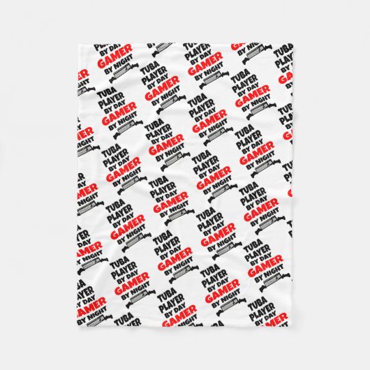 Gamer Tuba-speler Fleece Deken (Voorkant)