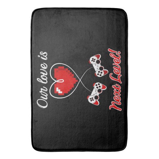 Gamer Valentijn Bath Mat (Voorkant Verticaal)