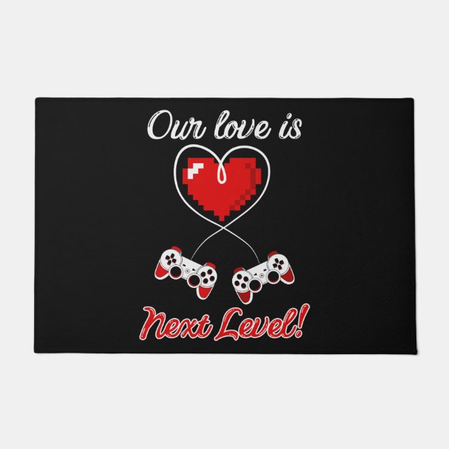 Gamer Valentijn Doormat Deurmat (Voorkant)