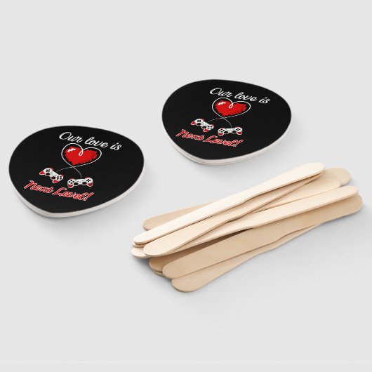 Gamer Valentijn Hand Fans Handwaaier (Niet-gemonteerd)