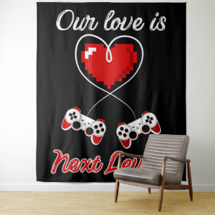 Gamer Valentijn Tapestry Wandkleed