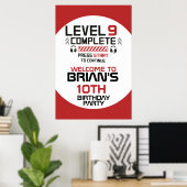 Gamer Verjaardag Hangende Poster (Thuiskantoor)