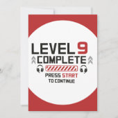 Gamer verjaardag twee zijdige uitnodiging (Voorkant)