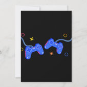 Gamer verjaardagsfeestje kaart (Achterkant)