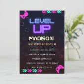 Gamer verjaardagsuitnodiging kaart (Staand voorkant)