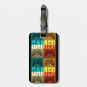 GAMER  VIDEO GAME CONTROLLER BAGAGELABEL (Achterkant verticaal)