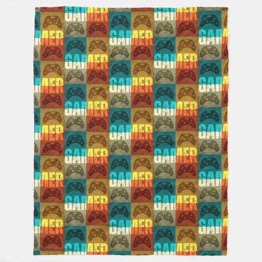 GAMER VIDEO GAME CONTROLLER FLEECE DEKEN (Voorkant)