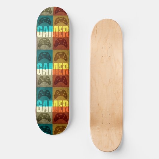GAMER  VIDEO GAME CONTROLLER SKATEBOARD (Voorkant)