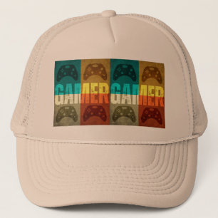 GAMER  VIDEO GAME CONTROLLER TRUCKER HAT TRUCKER PET