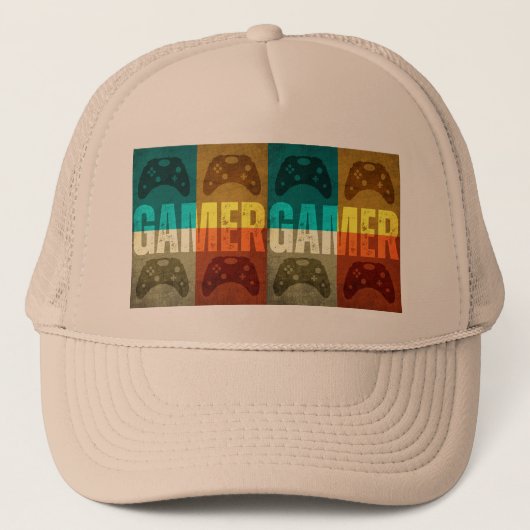 GAMER  VIDEO GAME CONTROLLER TRUCKER HAT TRUCKER PET (Voorkant)