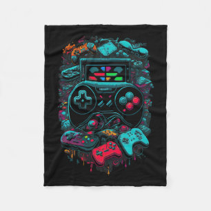 Gamer Videogame Controller 14 Fleece Deken