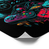 Gamer Videogame Controller 14 Poster (Hoek)