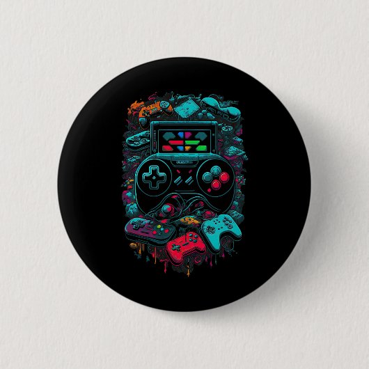Gamer Videogame Controller 14 Ronde Button 5,7 Cm (Voorkant)