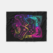 Gamer Videogame Controller 16 Fleece Deken (Voorkant (Horizontaal))