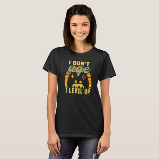 Gamer Videogame Gaming Console Joystick Control T-shirt (Voorkant volledig)